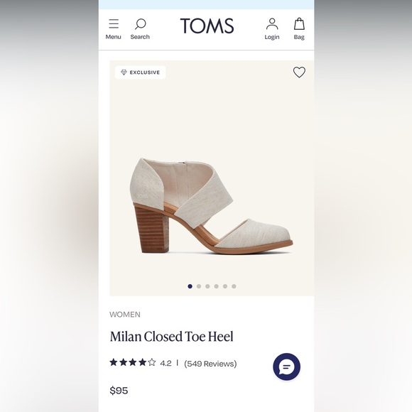 TOMS Milan Closed Toe Heel - Picture 11 of 11